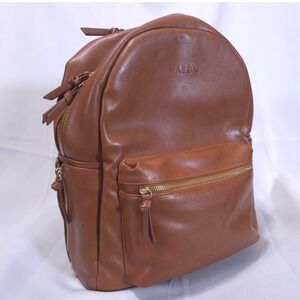 MAEDN All Day Backpack Medium Vegan Leather Saddle Diaper Bag Travel Cottagecore